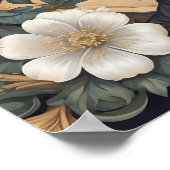 Black Raven William Morris geïnspireerd Poster (Hoek)