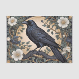 Black Raven William Morris geïnspireerd Tissuepapier