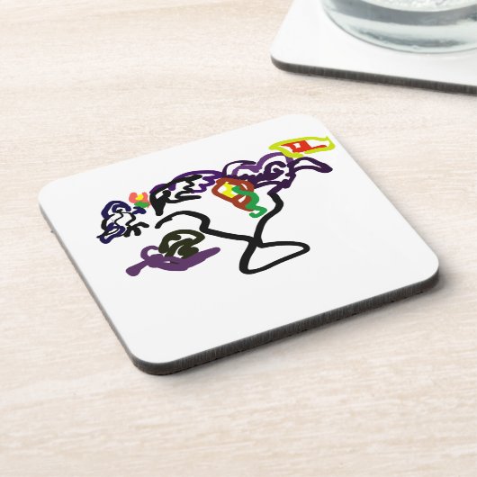 Black Ravens party Bier Onderzetter (Linkerzijde)