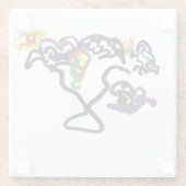 Black Ravens party Glazen Onderzetter (Achterkant)