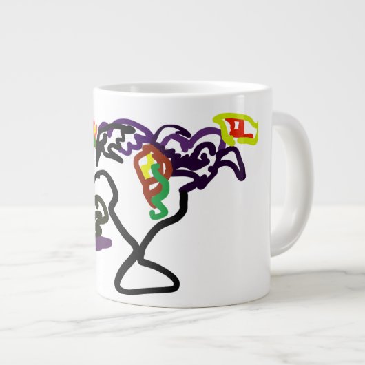 Black Ravens party Grote Koffiekop (Voorkant rechts)