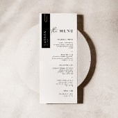 Black Reception Mini Guest's Profile Card 6 in 1 Aankondiging