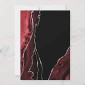 Black Red Agate Surprise 50ste verjaardag Kaart (Achterkant)