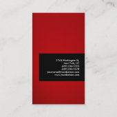 Black Red Attractive Creative Visitekaartje (Achterkant)