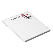 Black Red Basketball Notitieblok (Schuin)