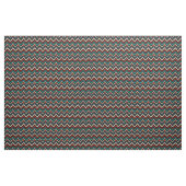 Black Red Blauwgroen Beige Aztec Pattern Stof (Yard (91,4 cm))