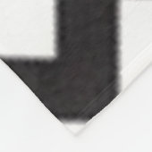 Black Red Chevron Fleece Deken (Hoek)