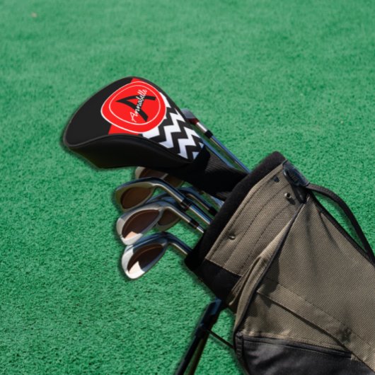 Black Red Chevron Golfheadcover