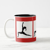 Black Red Coffee Cup Tweekleurige Koffiemok (Links)