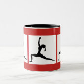 Black Red Coffee Cup Tweekleurige Koffiemok (Center)