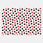 Black Red en White-casino-kaarten Inpakpapier Vel (Voorkant 3)