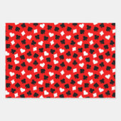 Black Red en White-casino-kaarten Inpakpapier Vel (Voorkant 2)