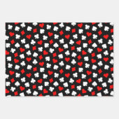 Black Red en White-casino-kaarten Inpakpapier Vel (Voorkant)