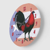 Black Red Gallo-klok Grote Klok (Hoek)