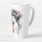 Black Red Geisha Latte Mok (Rechterhoek)