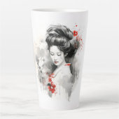Black Red Geisha Latte Mok (Voorkant)