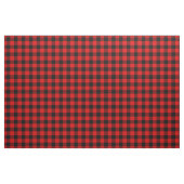 Black Red Gingham checkt Tartan Squares Patroon Stof (Fat Quarter)