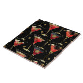 Black Red Gold Party Drinken Tegeltje (Zijkant)