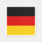 Black Red Gold Stripes Servetten (Voorkant)