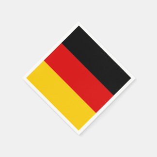 Black Red Gold Stripes Servetten