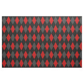 Black Red Gray Argyle Pattern Stof (Fat Quarter)
