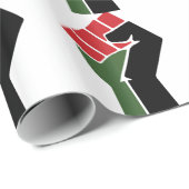 Black Red Green Fist Cadeaupapier (Rol Hoek)