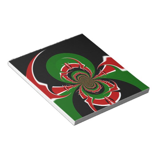 BLACK RED GREEN GRAPHICS HAKUNA MATATA NOTITIEBLOK (Schuin)