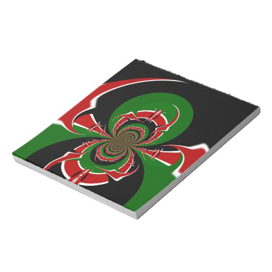 BLACK RED GREEN GRAPHICS HAKUNA MATATA NOTITIEBLOK (Linkerzijde)