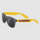 Black Red Green-Shades Kenya Bottom-up Flag Sungla Zonnebrillen (Links)