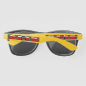 Black Red Green-Shades Kenya Bottom-up Flag Sungla Zonnebrillen (Achterkant)