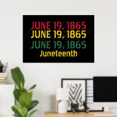 Black Red Green Yellow 19 1865 juni Poster (Thuiskantoor)