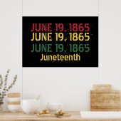 Black Red Green Yellow 19 1865 juni Poster (Keuken)