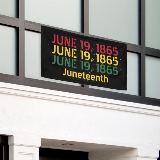 Black Red Green Yellow 19 1865 juni Spandoek (Buitenkant Gebouw)