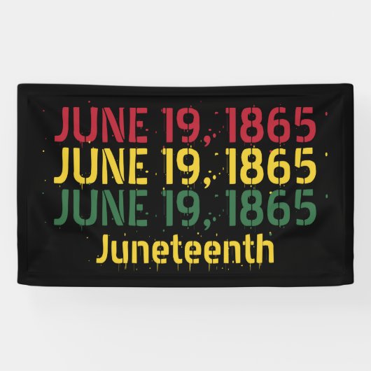 Black Red Green Yellow 19 1865 juni Spandoek (Horizontaal)