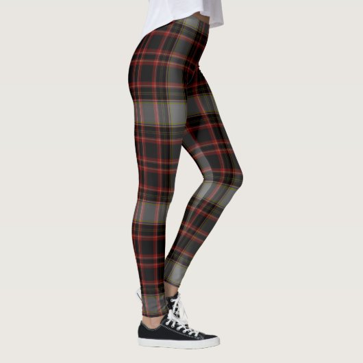 Black Red Grey Giant Tartan Pset Leggings (Rechts)