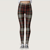 Black Red Grey Giant Tartan Pset Leggings (Voorkant)