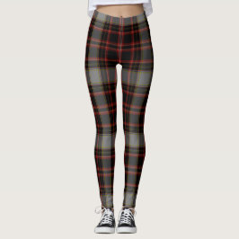Black Red Grey Giant Tartan Pset Leggings