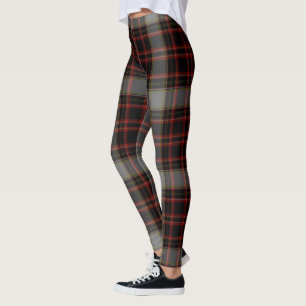 Black Red Grey Giant Tartan Pset Leggings
