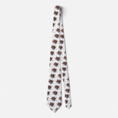 BLACK RED JESTER MASK, Masquerade Party Stropdas (Voorkant)