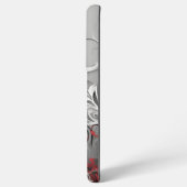 Black Red Leaf design Samsung Galaxy Hoesje (Achterkant horizontaal)