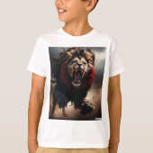 Black & Red Lion T-Shirt (Voorkant)