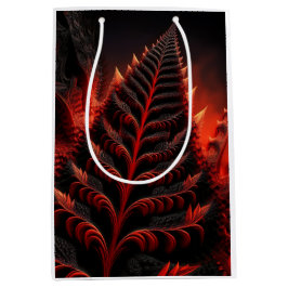 Black & Red Mandelbrot Fractal Highway naar de hel Medium Cadeauzakje