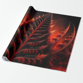 Black & Red Mandelbrot Fractal Highway To Hell Cadeaupapier
