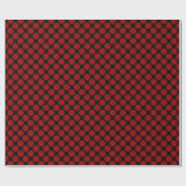 Black Red Polka Dot patroon Cadeaupapier (Vlak)