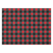 Black Red Pset Check Tablecloth Tafelkleed (Voorkant (Horizontaal))