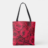Black Red Roses monogram Tas (Achterkant)