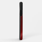Black Red Shiny Steel Metal Case-Mate iPhone Case (Achterkant/rechts)
