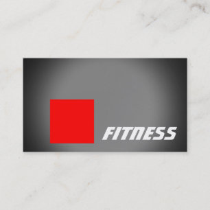 Black Red Stripe Fitness Visitekaartje