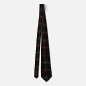 Black Red Tartan Pset Flannel Stropdas (Achterkant)