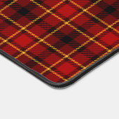 Black Red Tartan Pset Holiday Design Kerstmis Bureaumat (Hoek)